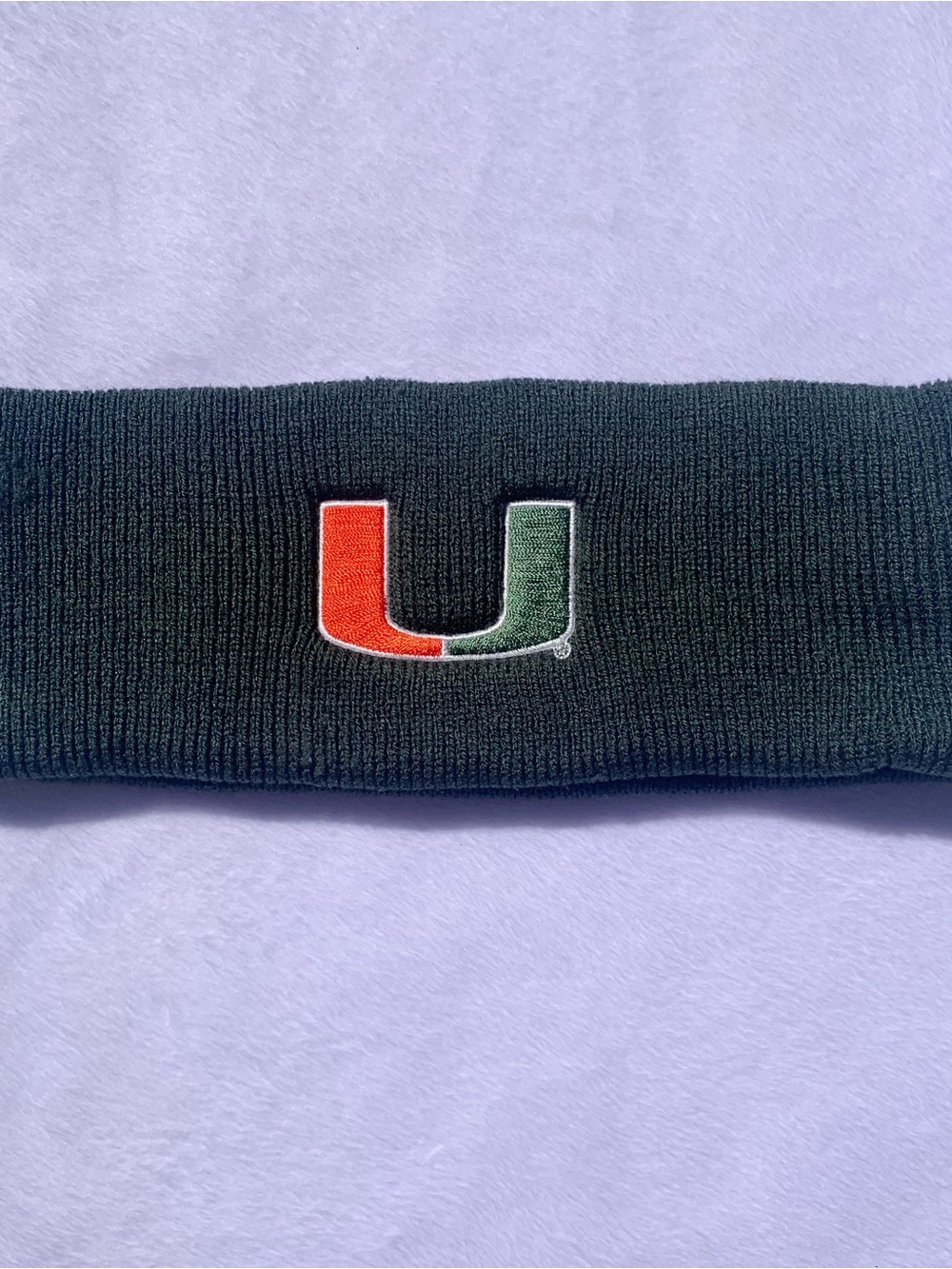 Miami Hurricanes Green Knit Headband One Size